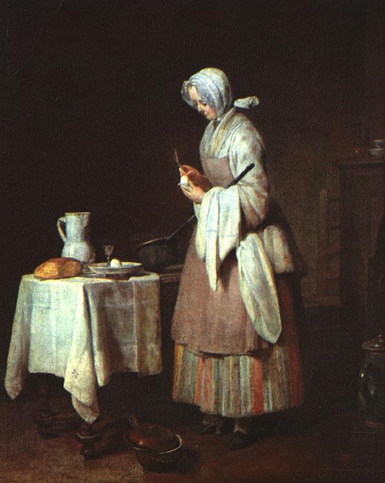 Jean Baptiste Simeon Chardin The Attentive Nurse oil painting picture